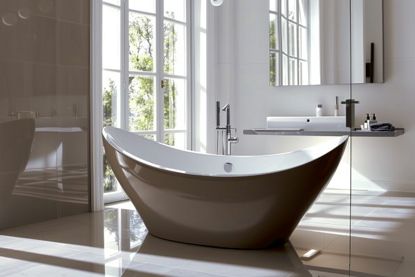 Salle de bain moderne et rénovée à Ivry-sur-Seine prête pour un déménagement